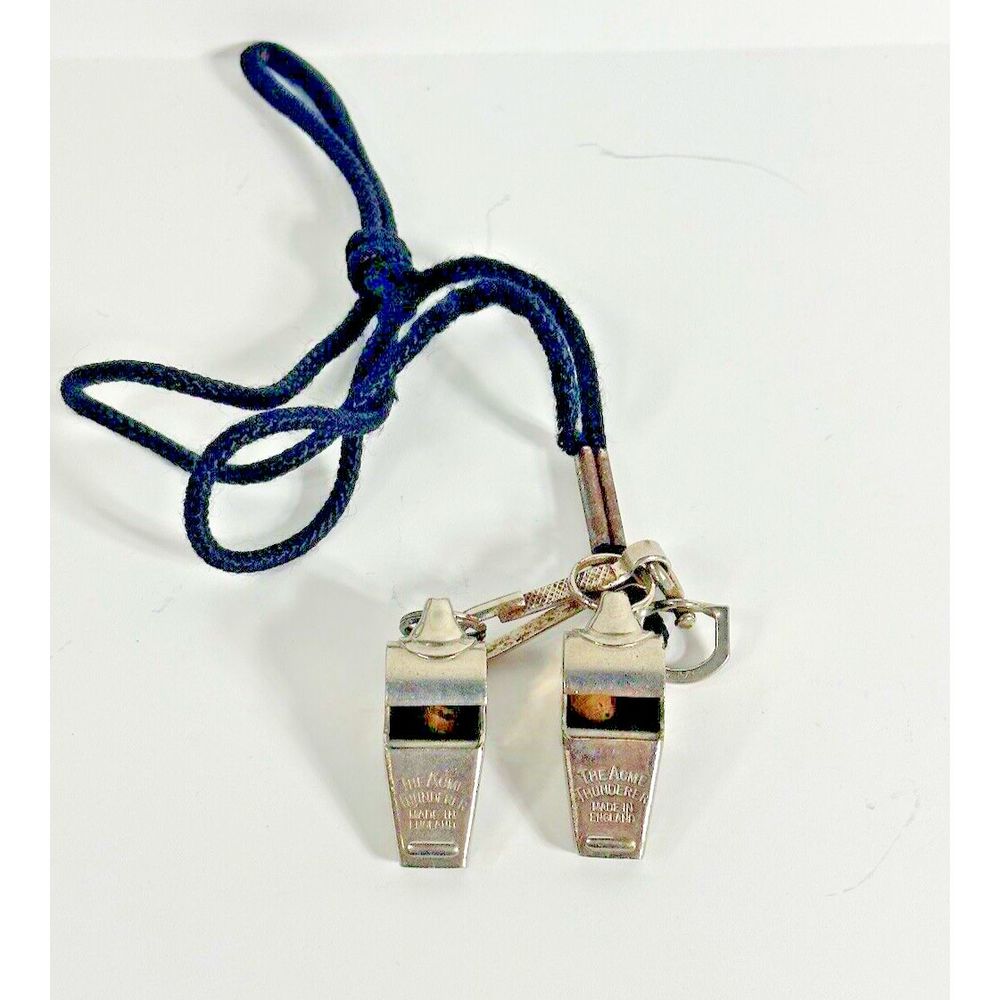 Lot of Vintage ACME Thunder Whistles made in England with Cork and Metal